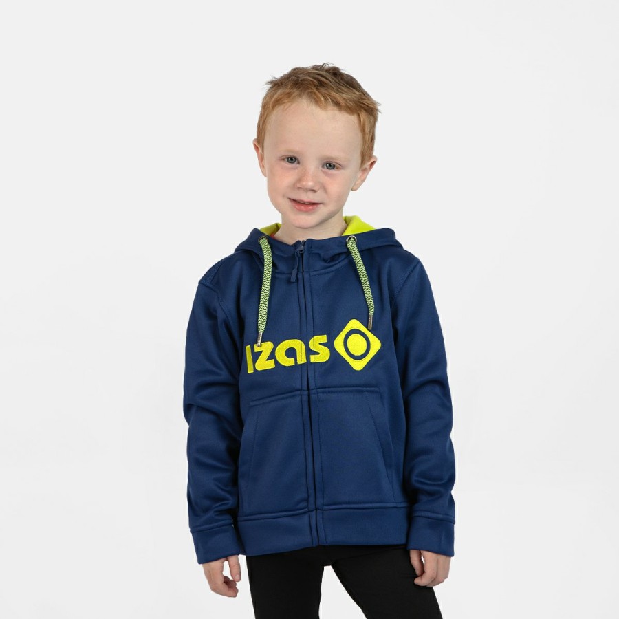 NIÑOS Izas Camisetas & Capas intermedias | Chaqueta Con Capucha Ninos Azul Duero K Jacket