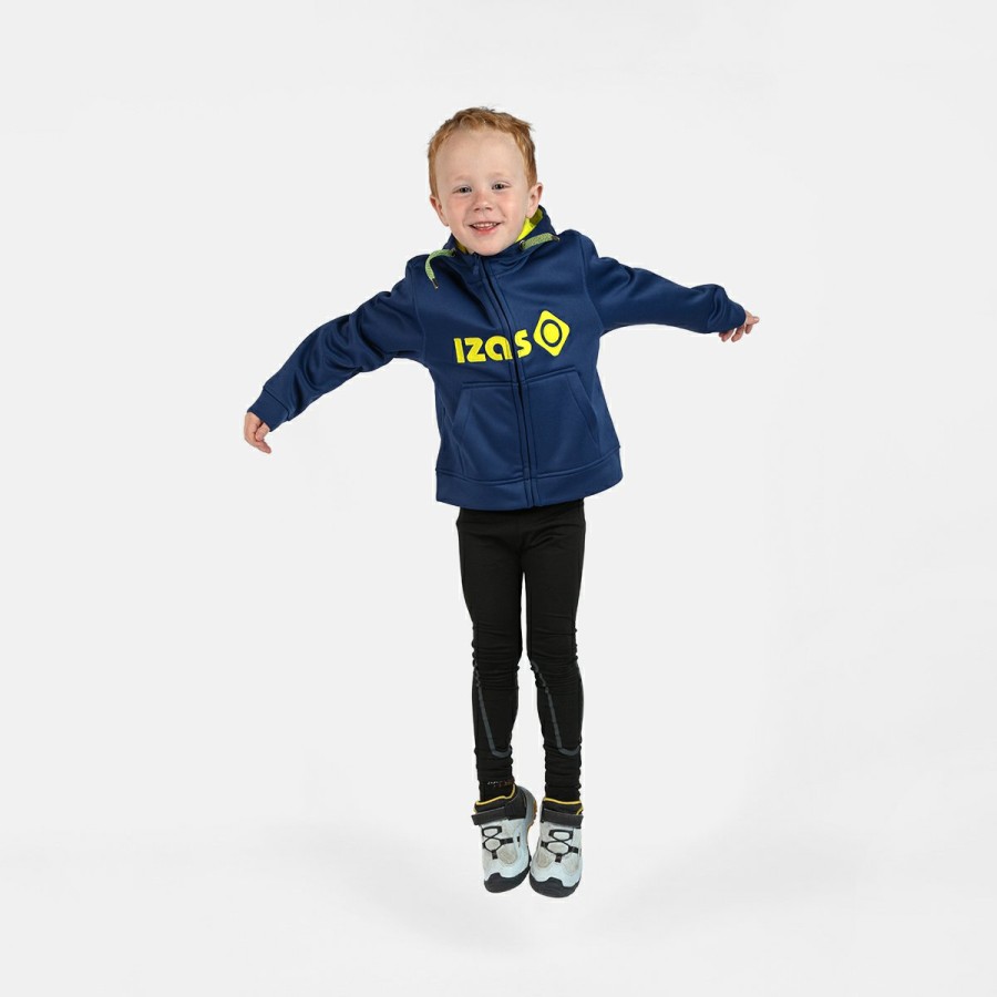 NIÑOS Izas Camisetas & Capas intermedias | Chaqueta Con Capucha Ninos Azul Duero K Jacket