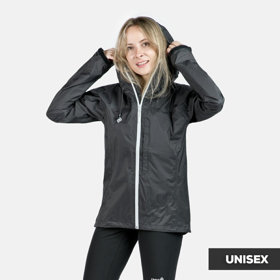 ACTIVIDAD Izas Rainwear | Chaqueta Impermeable Trail Running Unisex Negro Seil