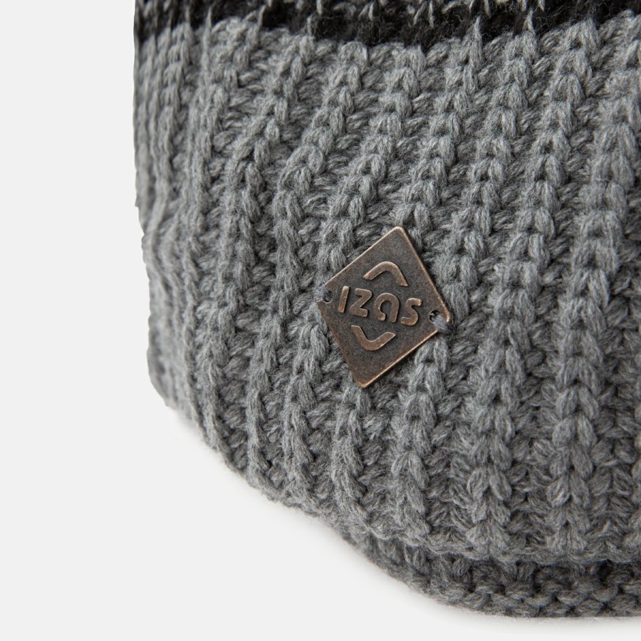 ACCESORIOS Izas Skiwear | Tubular De Punto Gris Unisex Caspe Ii