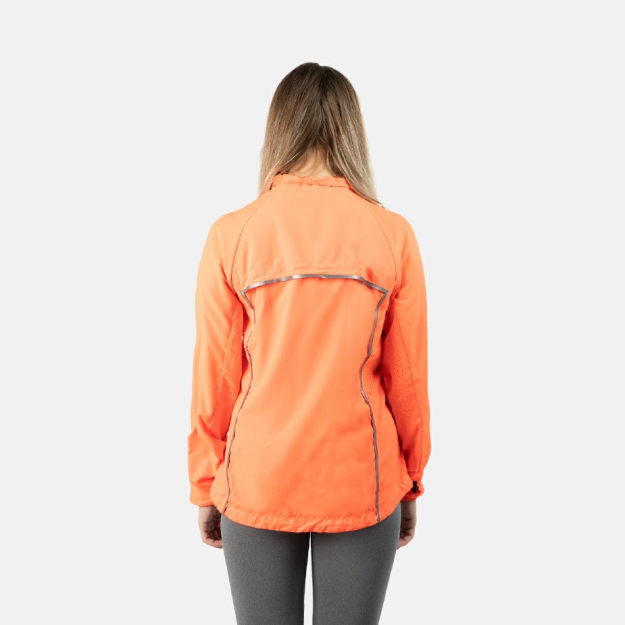 ACTIVIDAD Izas Activewear | Chaqueta De Running Naranja Mujer Isona Ii