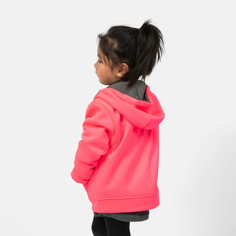 NIÑOS Izas Camisetas & Capas intermedias | Chaqueta Con Capucha Ninos Rosa Duero K Jacket