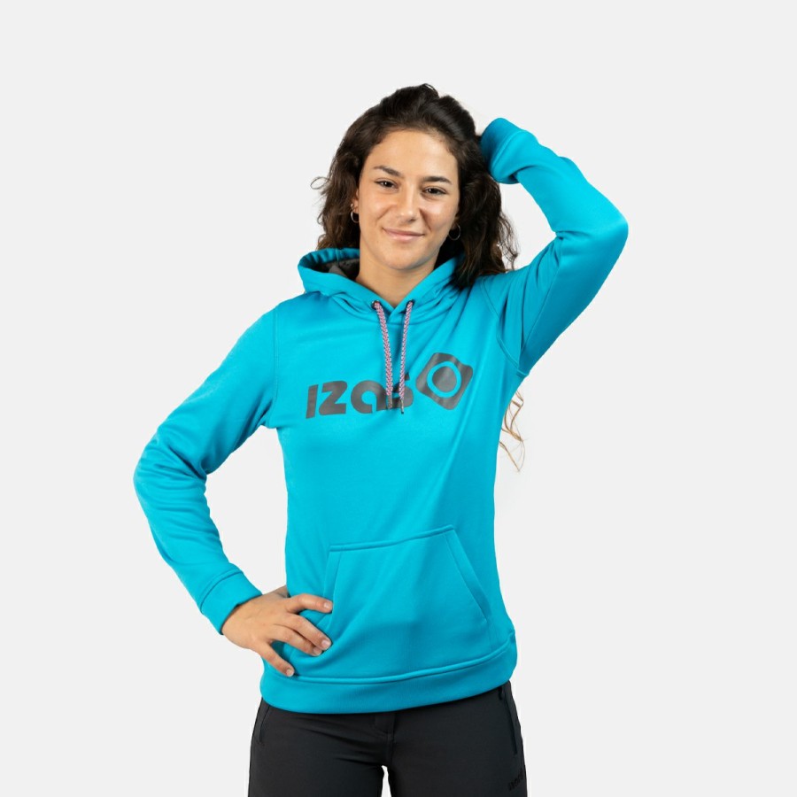 ACTIVIDAD Izas Trekking | Sudadera Deportiva Turquesa Mujer Duero W