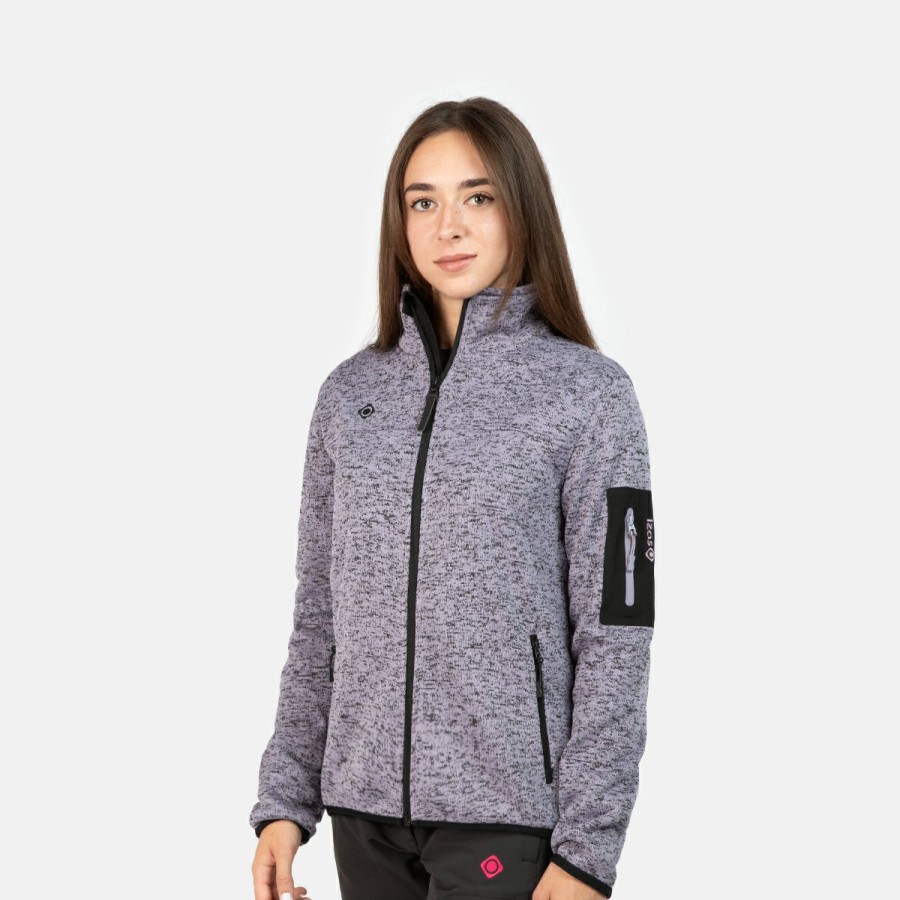 ACTIVIDAD Izas Trekking | Chaqueta Polar De Punto Lila Mujer Samaun W