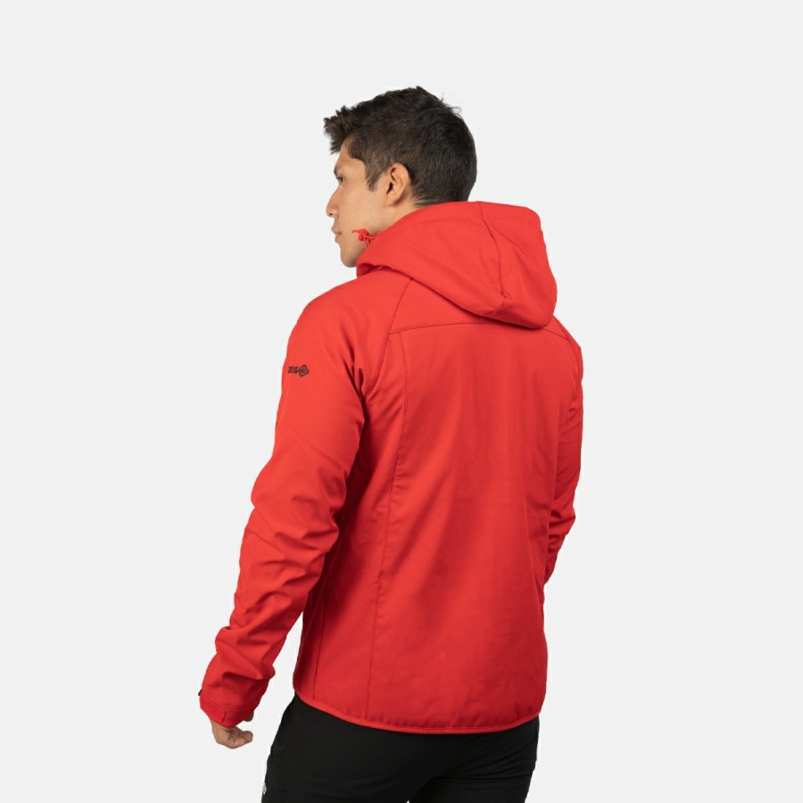 HOMBRE Izas Softshell | Chaqueta Softshell Rojo Hombre Minto M