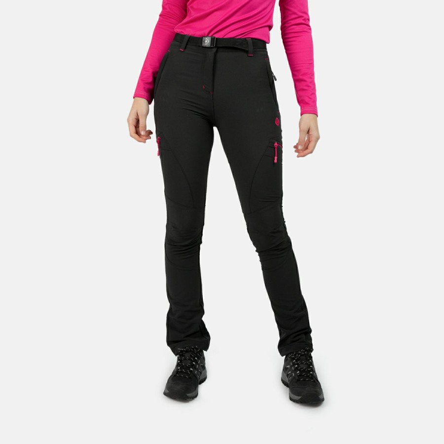 ACTIVIDAD Izas Trekking | Pantalon De Montana Negro Fucsia Mujer Invierno Baltic W Fw