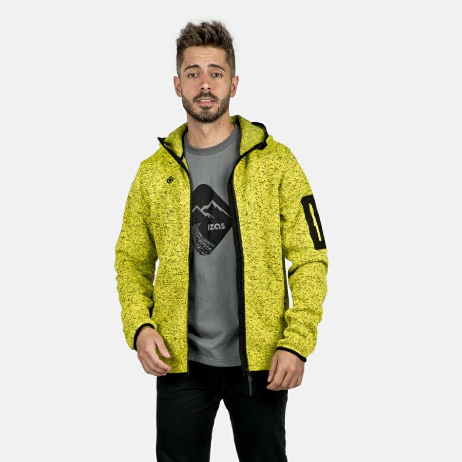 HOMBRE Izas Polares | Chaqueta Polar Amarillo Verdoso Hombre Alder M