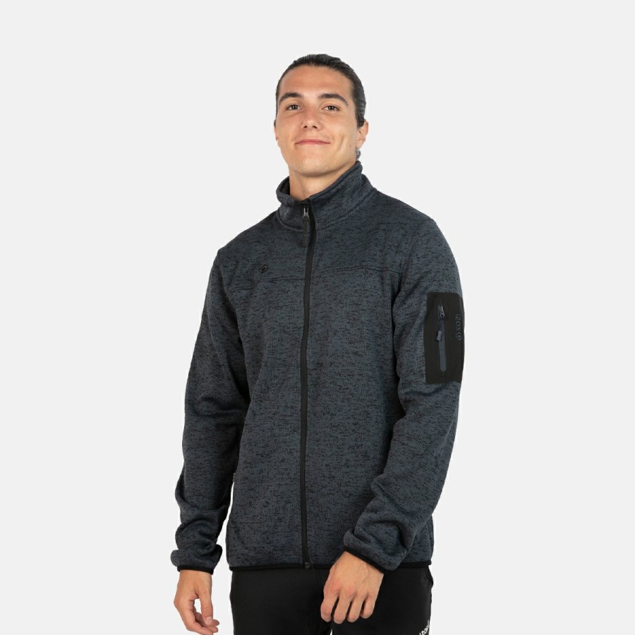 HOMBRE Izas Polares | Chaqueta Polar Gris Oscuro Hombre Samaun M