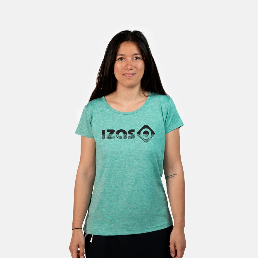 ACTIVIDAD Izas Activewear | Camiseta Manga Corta Mujer Verde Aria