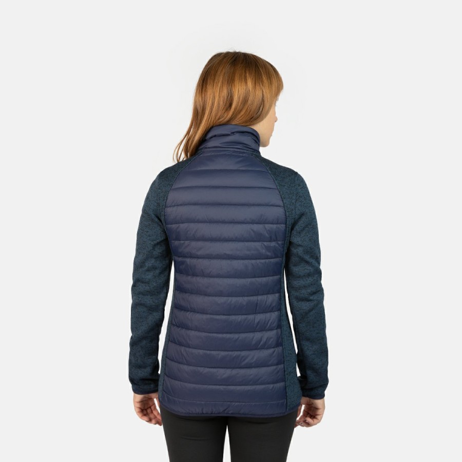 ACTIVIDAD Izas Trekking | Chaqueta Polar De Fibra Para Mujer Azul Oscuro Y Coral Noya W S/C