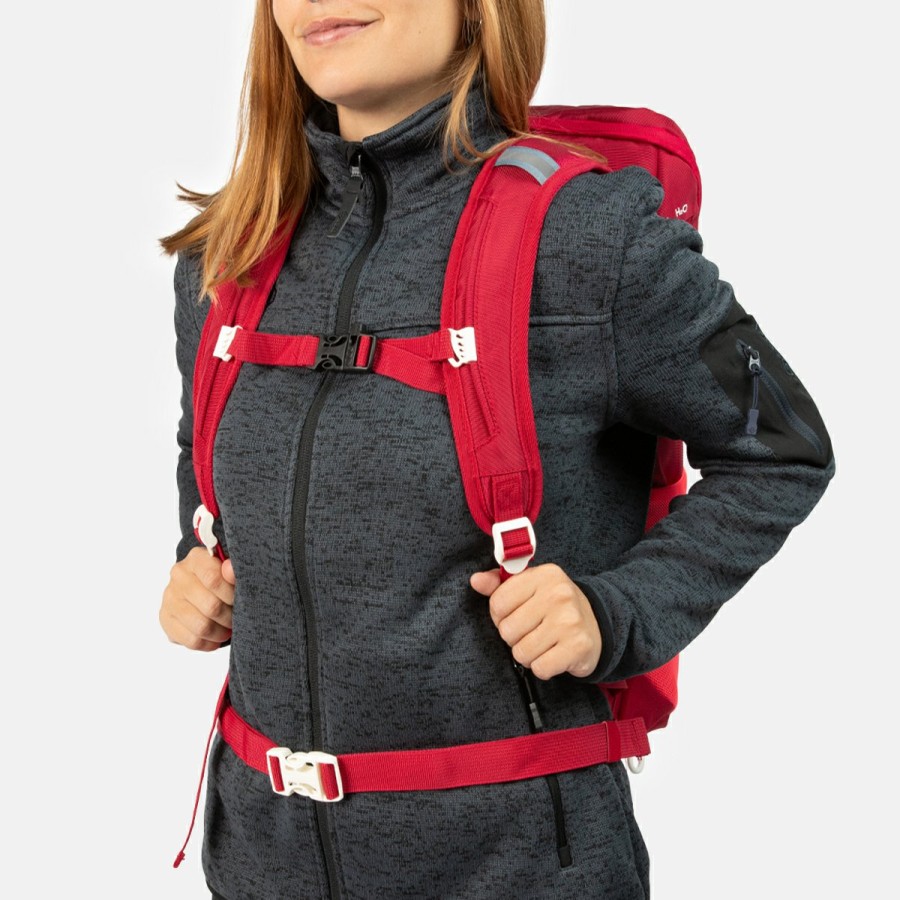 ACCESORIOS Izas Otros accesorios | Mochila De Trekking Roja Y Rosa 25L Novax M