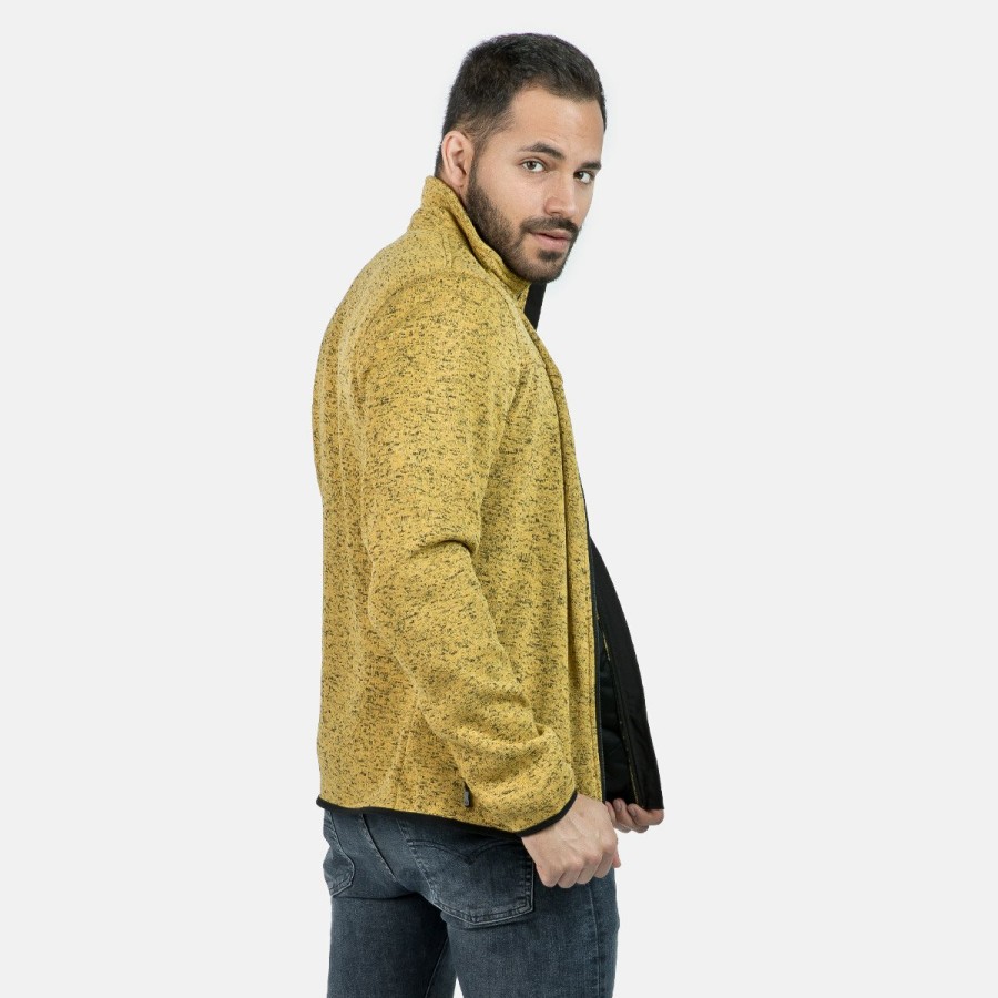 HOMBRE Izas Polares | Chaqueta Polar De Punto Amarilla Hombre Samaun M