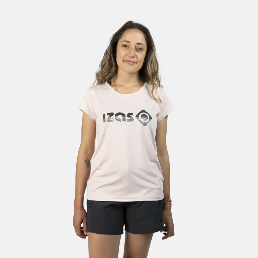 ACTIVIDAD Izas Activewear | Camiseta Deportiva Rosa Y Gris Mujer Aria Ii