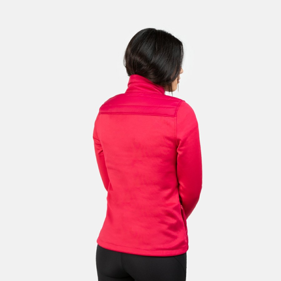 MUJER Izas Chaquetas de fibra | Chaqueta Polar Con Fibra Roja Y Rosa Pano W