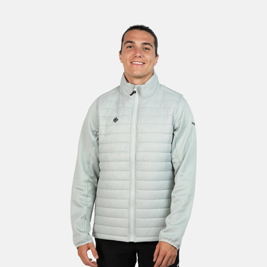 HOMBRE Izas Chaquetas de fibra | Chaqueta Polar Gris Pano M