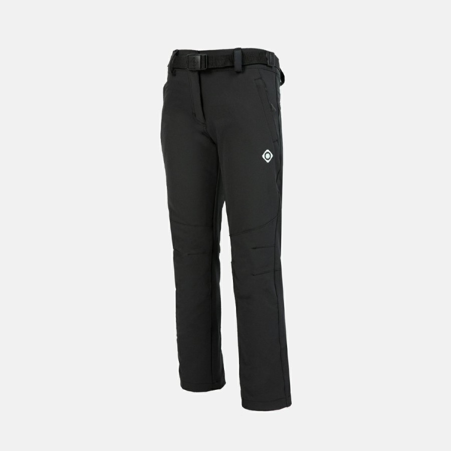 NIÑOS Izas Pantalones | Pantalon De Montana Negro Nino Invierno Baltic K Fw