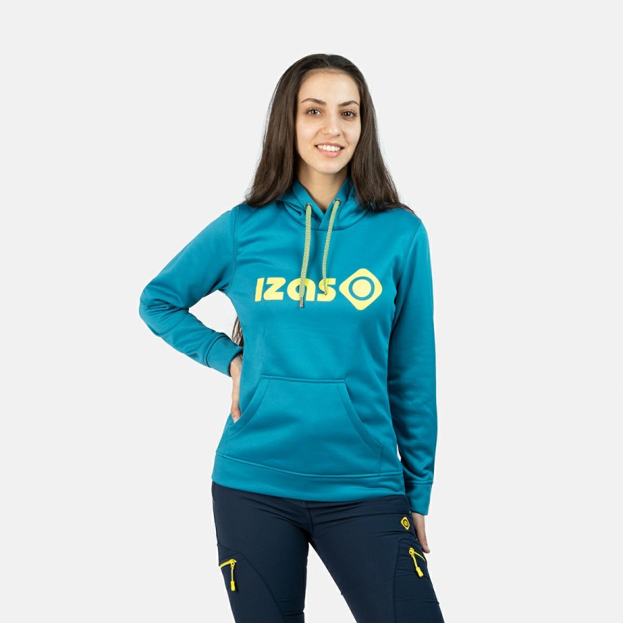 ACTIVIDAD Izas Trekking | Sudadera Deportiva Celeste Mujer Duero W