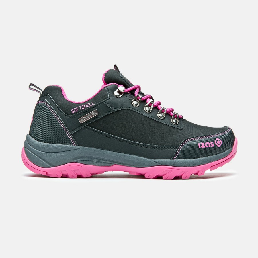 ZAPATOS Izas Botas & Zapatos de trekking | Zapatillas De Trekking Mujer Negro Y Fucsia Lezat Low