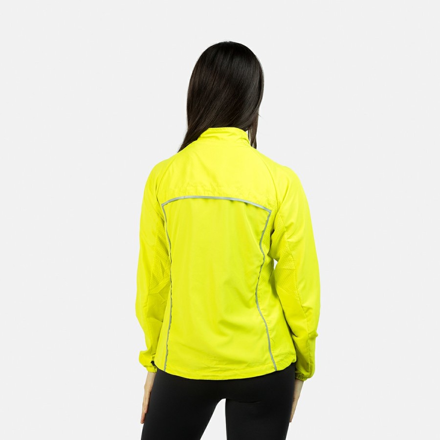 ACTIVIDAD Izas Activewear | Chaqueta De Running Amarillo Verdoso Mujer Isona Ii