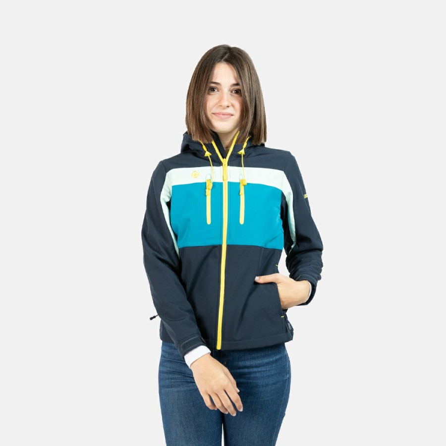 ACTIVIDAD Izas Trekking | Chaqueta Softshell Azul Mujer Inatye