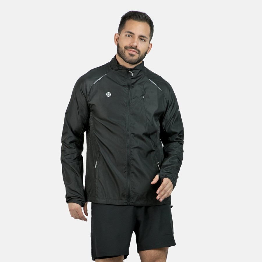 ACTIVIDAD Izas Trekking | Chaqueta De Running Negro Hombre Brezel Ii