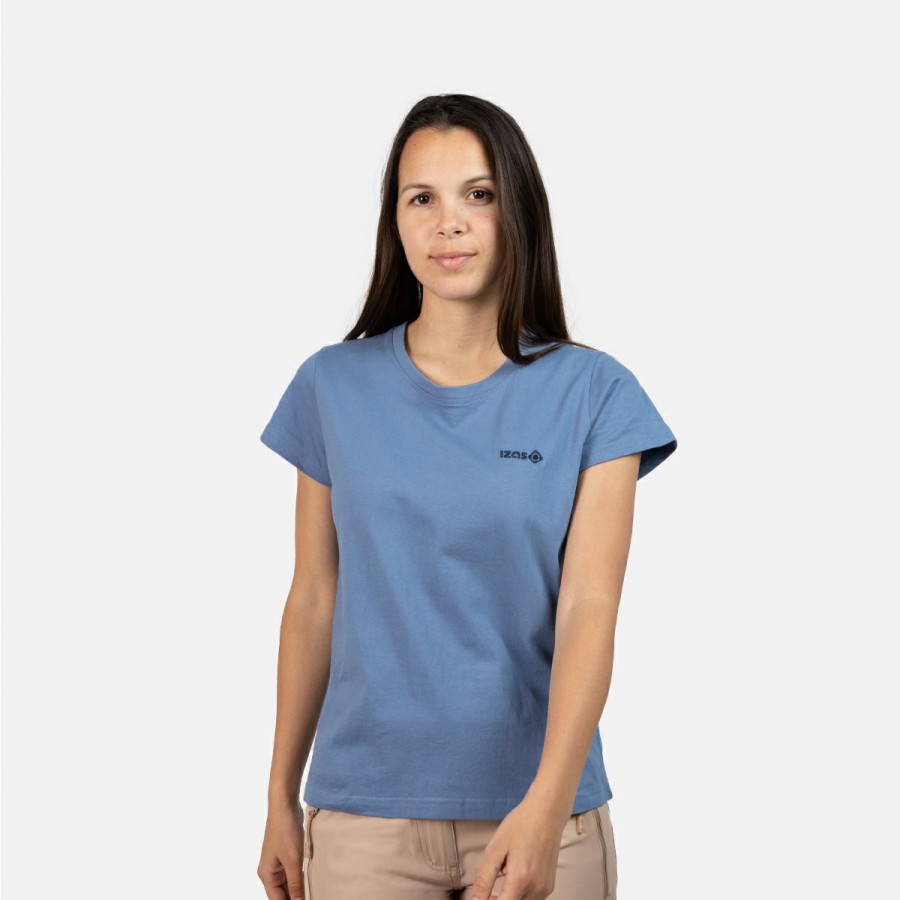 MUJER Izas Camisetas & Polos | Camiseta Manga Corta Azul Mujer Adons W