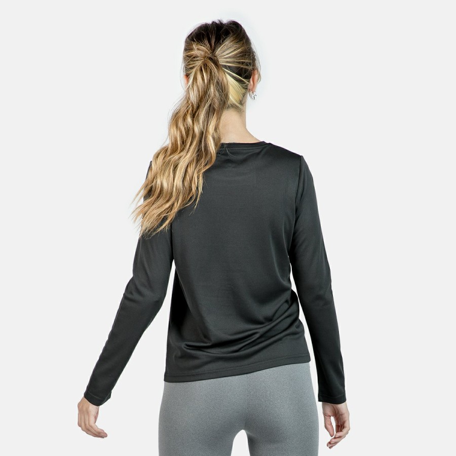 ACTIVIDAD Izas Activewear | Camiseta De Manga Larga Negra Mujer Creus W Ls