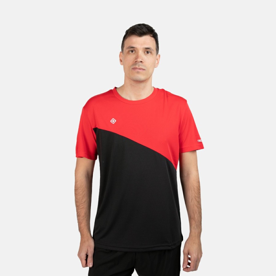 ACTIVIDAD Izas Activewear | Camiseta Tecnica Hombre Roja Y Negra Abi M