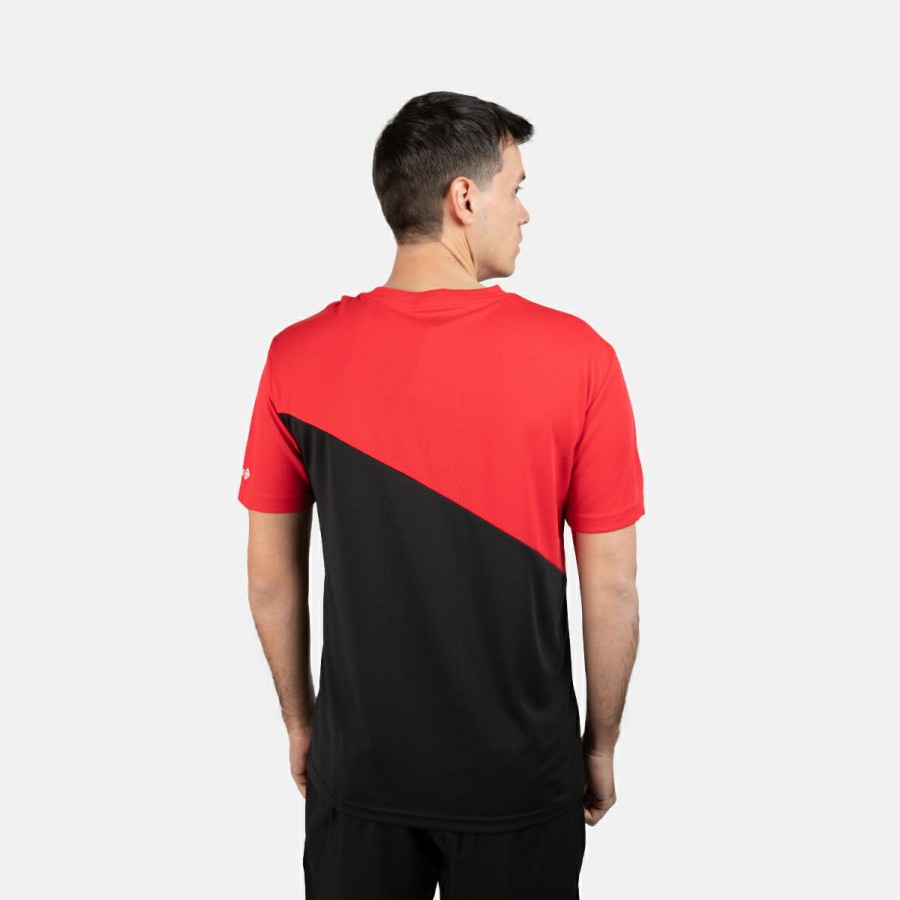 ACTIVIDAD Izas Activewear | Camiseta Tecnica Hombre Roja Y Negra Abi M