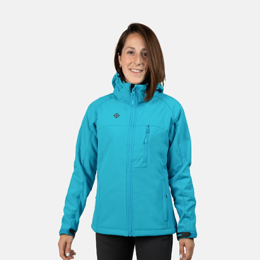 ACTIVIDAD Izas Trekking | Chaqueta Softshell Turquesa Mujer Minto W