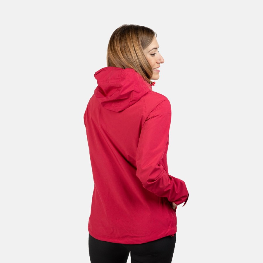 ACTIVIDAD Izas Rainwear | Chaqueta Impermeable Mujer Roja Karako W