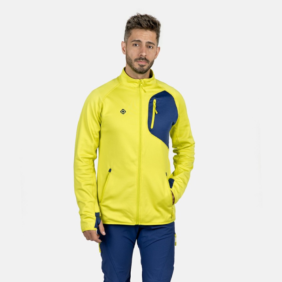 HOMBRE Izas Polares | Chaqueta Polar Stretch Amarillo Verdoso Hombre Kanjut M