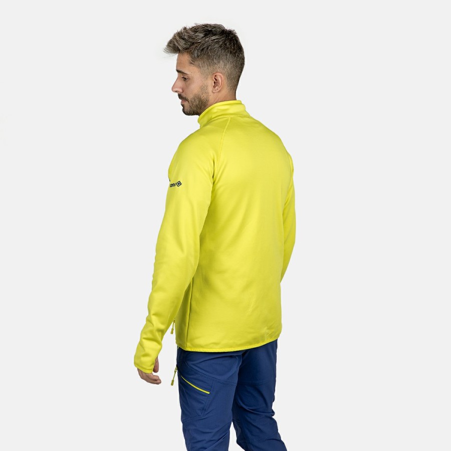 HOMBRE Izas Polares | Chaqueta Polar Stretch Amarillo Verdoso Hombre Kanjut M